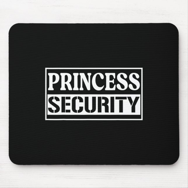 Princess Security Fun Birthday Halloween Party des Mouse Mat (Front)