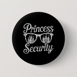 Princess Security Funny Graphic Halloween 6 Cm Round Badge