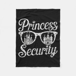 Princess Security Funny Graphic Halloween Fleece Blanket