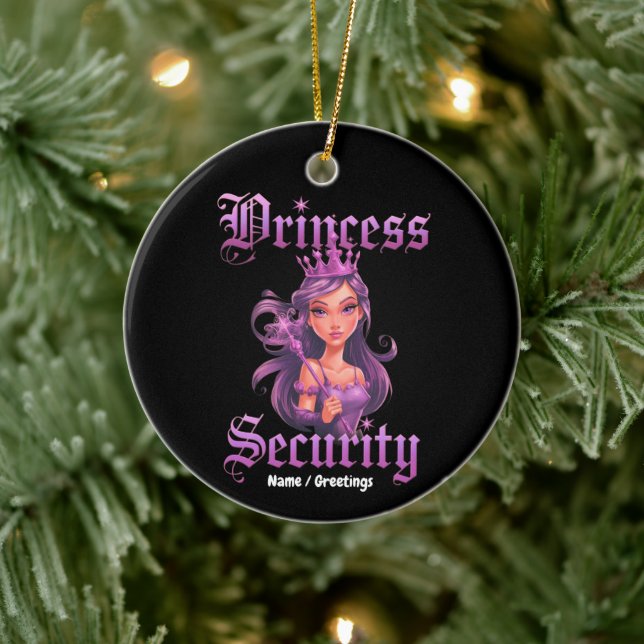  Princess Security Gothic Purple Fairy Graphic Ceramic Tree Decoration (Tree)
