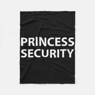 Princess Security Halloween Costume Dad Men Matchi Fleece Blanket