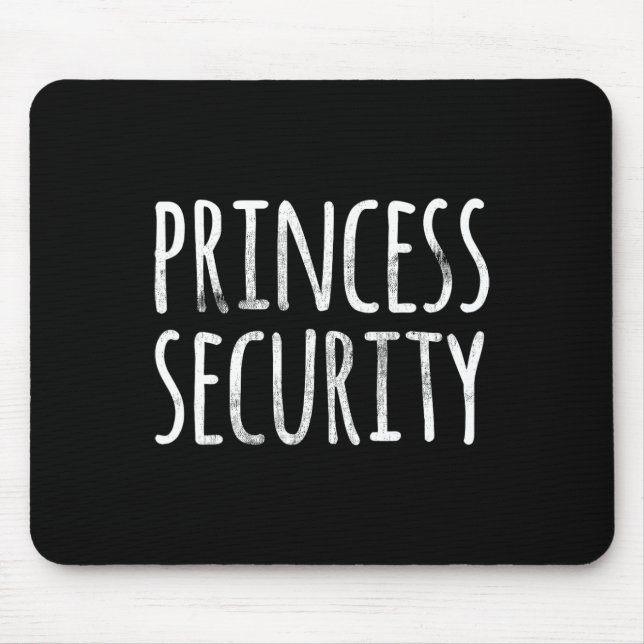 Princess Security Halloween Costume Dad Men Matchi Mouse Mat (Front)