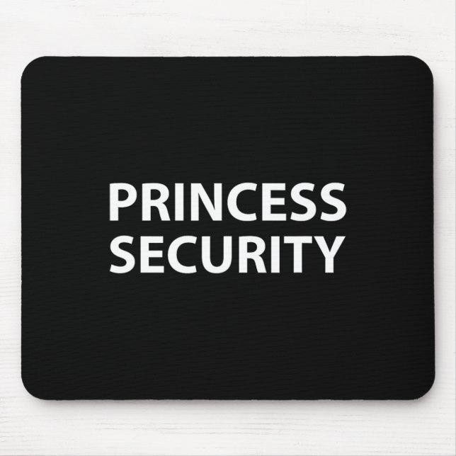 Princess Security Halloween Costume Dad Men Matchi Mouse Mat (Front)