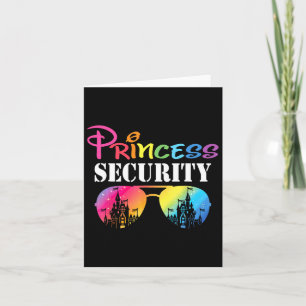 Princess Security Mum Dad Family Birthday Hallowee Card
