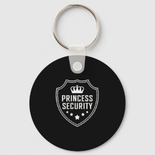Princess Security Protection Birthday Family Match Key Ring