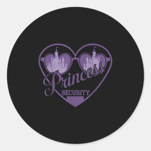 Princess Security Protection Castle Men Women &amp Classic Round Sticker
