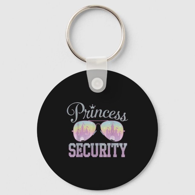 Princess Security Protection Retro Castle Men Wome Key Ring (Front)