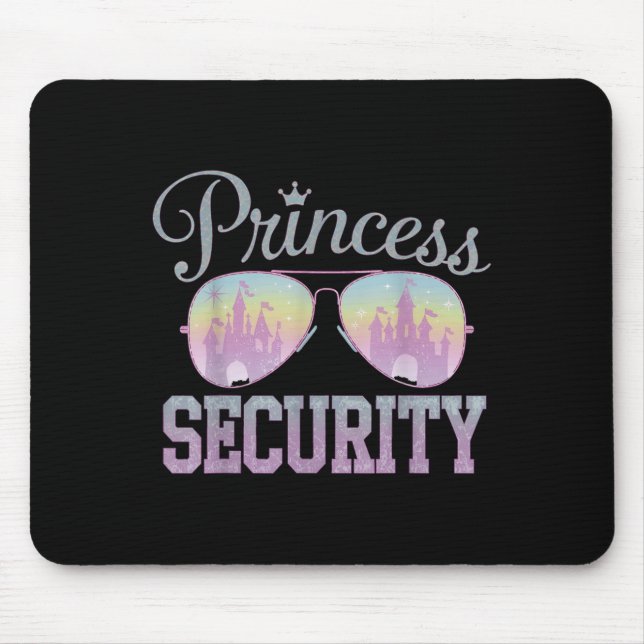 Princess Security Protection Retro Castle Men Wome Mouse Mat (Front)