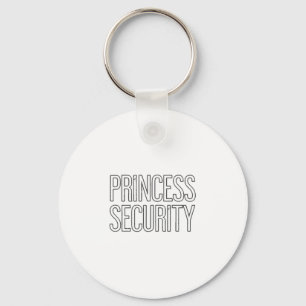 Princess Security Team Dad & Mum Birthday Part Key Ring