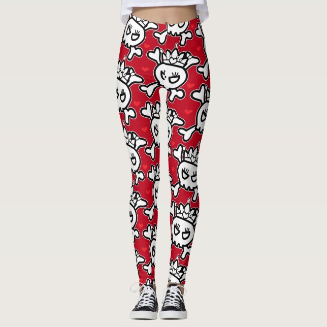 Princess Skull Leggings (Front)