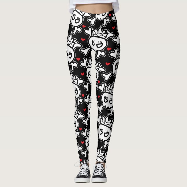 Princess Skull Leggings (Front)