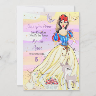 Princess Snowy Birthday Invitation