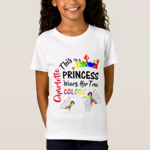 Princess Super Cute Autism Awareness Personalised T-Shirt