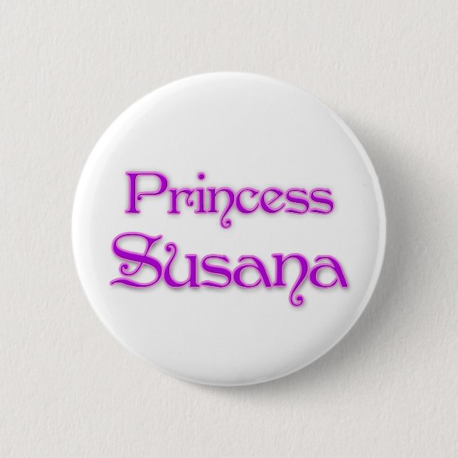 Princess Susana 6 Cm Round Badge (Front)