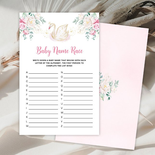 Princess Swan Baby Name Race game (Creator Uploaded)