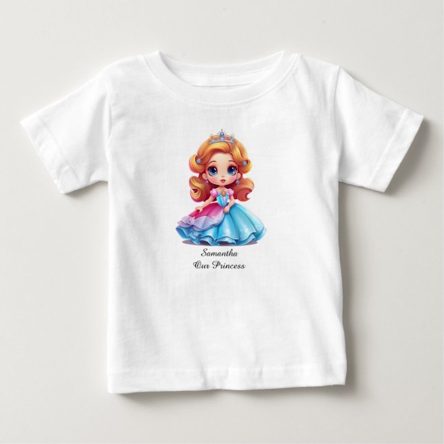 Princess t-shirt with editable text (Front)