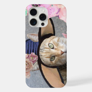 PRINCESS TATUS /ELEGANT CAT,BIG DIVA HAT AND ROSES iPhone 15 PRO MAX CASE