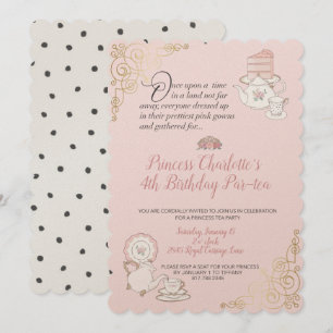 Princess Tea Party Girl’s Birthday Invitation