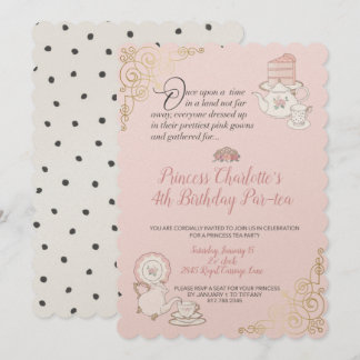 Princess Tea Party Girl’s Birthday Invitation