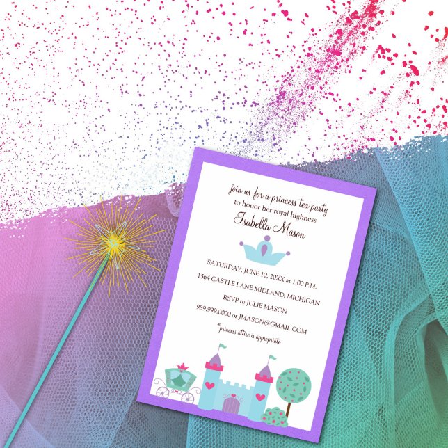 Princess Tea Party Invitations (Creator Uploaded)