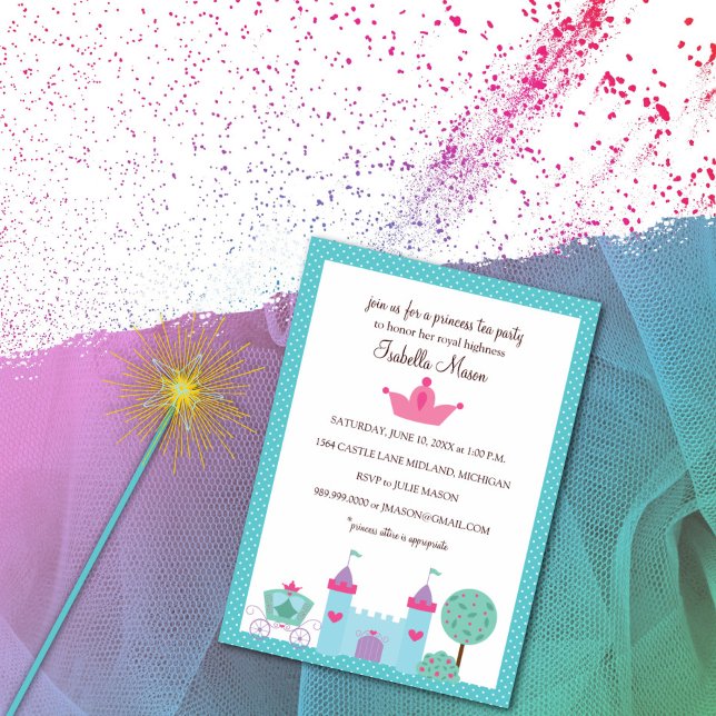 Princess Tea Party Invitations (Creator Uploaded)
