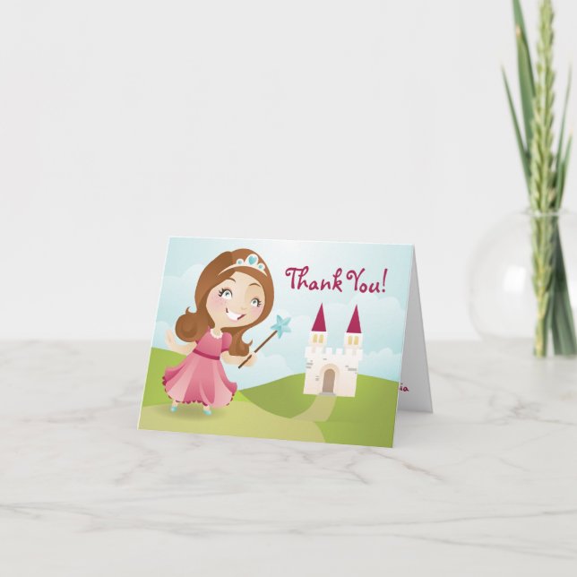 Princess Thank You Card (Front)