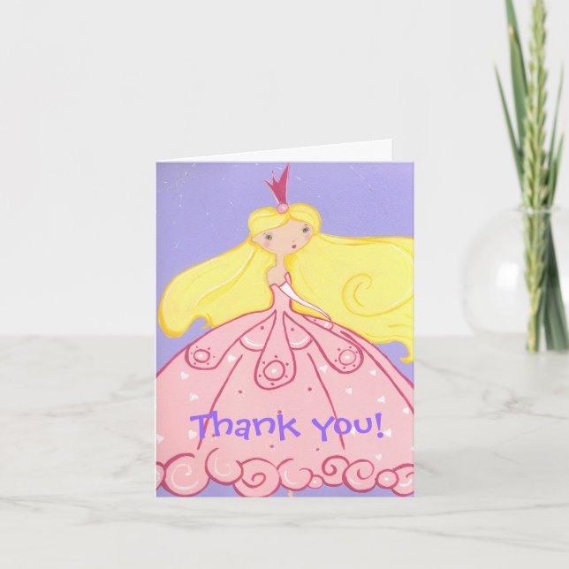 Princess Thank You Card (Front)