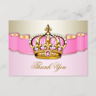 Princess Thank You Cards