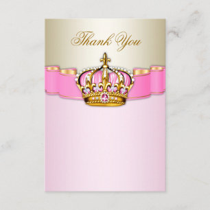 Princess Thank You Cards