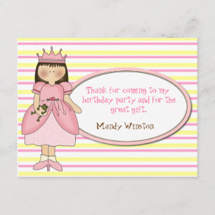 Princess Thank You Cards