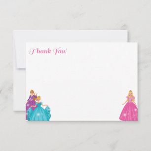 Princess - Thank You Flat Cards