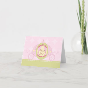 Princess Thank You Note Sweet Carriage Card