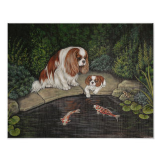 Princess & the frog: Cavalier King Charles Spaniel Photo Print