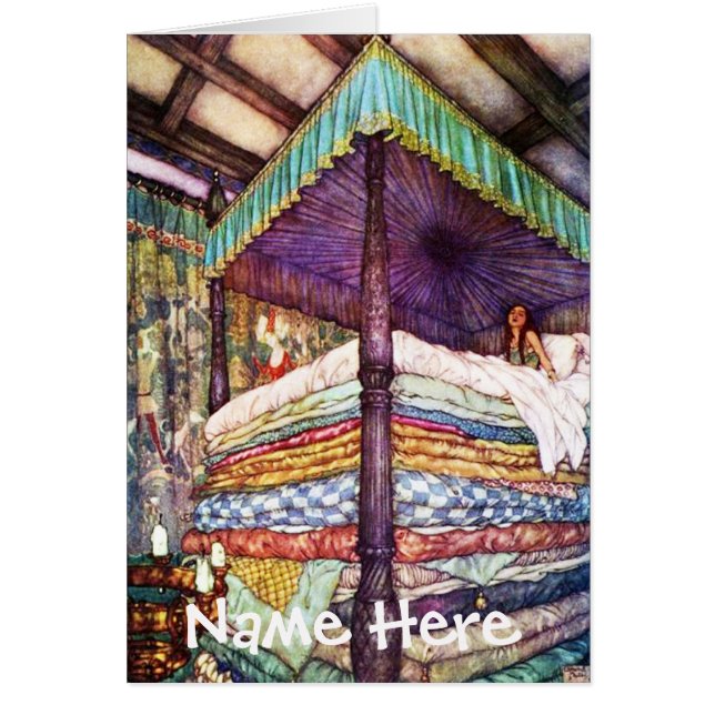 Princess & The Pea Card & Envelope (Front)