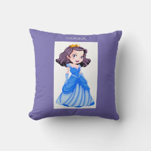 Princess throw pillow.  Personalised name. Cushion