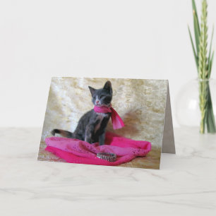 Princess Tiana's Birthday - Cat / Kitten Card