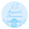 Princess Tiara Blue Quinceanera Sticker