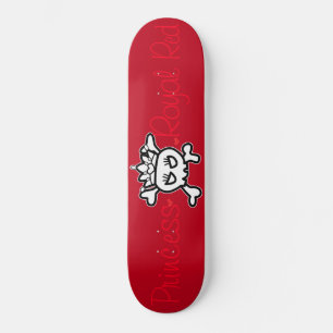 Princess Tiara on Royal Red Skateboard