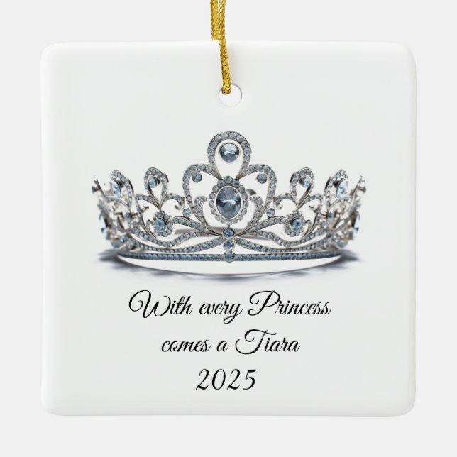 Princess Tiara Ornament (Front)