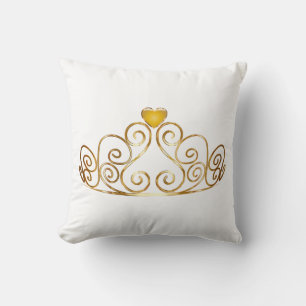 Princess Tiara Throw Pillow