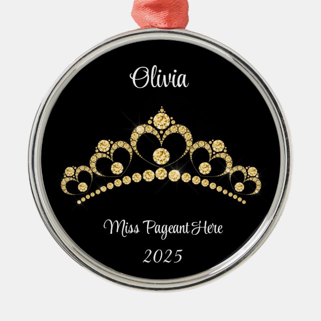 Princess tiara Tree Ornament (Front)