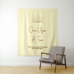 Princess To Queen Bridal Shower Tapestry