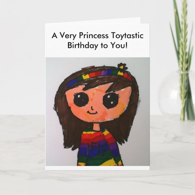 Princess Toytastic Birthday Card (Front)