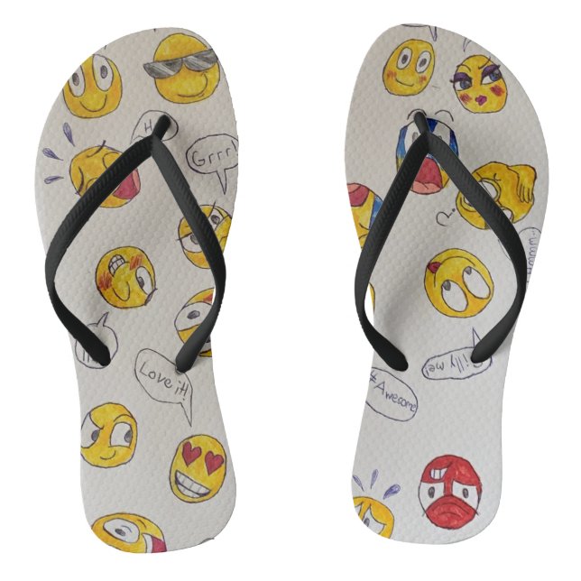 Princess Toytastic Emoji Flip Flops (Footbed)