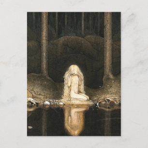 Princess Tuvstarr gazing at her reflection Postcard