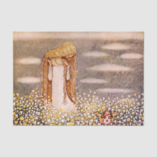 “Princess Tuvstarr” John Bauer Watercolor Tissue Paper