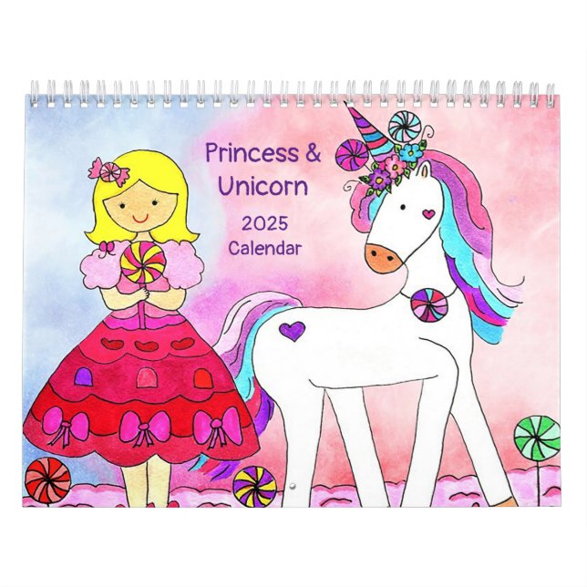 Princess & Unicorn 2025 Calendar Volume 3 (Cover)