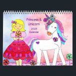 Princess & Unicorn 2025 Calendar Volume 3<br><div class="desc">Celebrate the year with your princess and unicorn friends with this colourful,  joyful,  and whimsical calendar. Give this as gift for the sweet princesses in your life.</div>