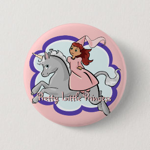 Princess & Unicorn Button
