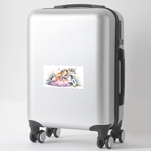 Princess Unicorn Pastel Fairytale Fantasy (Suitcase)